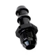 -6 AN Male Flare to 5/16" Barb Push Hose Barb Fitting Adapter Aluminum Black