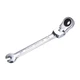 uxcell 1/4 Inch Flex-Head Ratcheting Combination Wrench SAE 72 1/4", Silver 