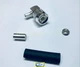 1 x Silver TNC Male RIGHT ANGLE crimp RG58 LMR195 RG142 Cable RF connector USA