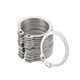 uxcell 40mm External Circlips C-Clip Retaining Shaft Snap Rings 304 Stainless...