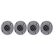 4pcs NL4MPR Speakon 4 Pole Round Chassis Mount Connector Replacement for Neutrik