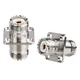 XRDS - RF SO239 Chassis Mount Connector 2-Pack, UHF Female to 4... 
