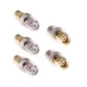 RFaha 5pcs RP-SMA Male to F Female RF Coax Adapter RPSMA F Type Gold