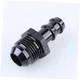  -10 AN Male Flare to 1/2" Barb Push Hose Barb Fitting Adapter Aluminum Black 