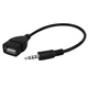 SmartEra USB Female to 3.5mm Jack Male Audio Converter Adapter (Black) Black 