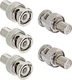 BNC 50 Ohm Terminator, 5-Pack Male Plug Coaxial Cable Adapter 