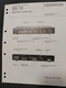 Kenwood SS-78 Surround Sound Processor Service Manual Original