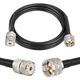 MOOKEERF PL-259 UHF CB Coax Cable - 3FT, RG58 PL-259 UHF Male to Female Low L...