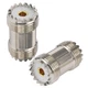 Boobrie 2-Pack SO239 Barrel Adapter UHF Female to 