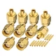 Eightwood 10pcs SMA Male Plug Solder Mount Connector Straight rg405 male 