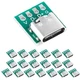 Cermant 20 Pcs USB 3.1 Type C Connector Board DIY Serial Type-C 