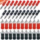 QitinDasen 20 Pairs 4 mm Banana Plug Socket Connectors, Nickel Plated Banana ...