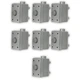 Acoustic Audio AAOVCD-G Outdoor Volume Controls Gray Weatherproof 7 Piece Set