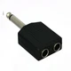 CESS 6.35mm 1/4 Inch Mono Male to 2 Female Splitter Adapter - TS to... 