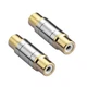 Borsuer 2Pcs RCA Female to Coupler Gold Plated Video and Audio 