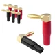 VCELINK Right Angle Banana Plugs 4 Pairs/8 Pack, 90 37 millimeters, Black,Red 