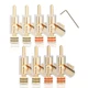 Monosaudio Locking Banana Plugs 8Pcs 45 Degree 49mm (length), Gold Plated