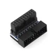 DGZZI USB 3.0 90 Degree Adapter Black Down 90 Degree, black