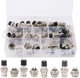 Hilitchi 40-Pieces 2 3 4 5 Pin 16mm Thread Male Female Panel 2 3 4 5 pin 