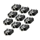 Uxcell A12062600ux0366 10 Pcs 3 Pin Pcb Mount Female 3.5Mm Stereo Jack