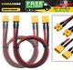 2pcs Amass XT30 U-F/M Male to Female Plug Extension Cable Lead Silicone Wire