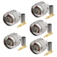 Eightwood N Male Plug Crimp RF Connector 50 ohm for RG58 Medium, rg58 N male