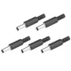 uxcell 5.5 x 2.1mm DC Male Connector Jack Solder Adapter DIY Barrel Black