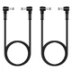 Fancasee 2-Pack 3ft 5.5mm x 2.5mm Male to DC Power x 2.5mm, Black