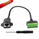 XMSJSIY RJ45 8P8C Female to 8 Pin Screw Terminal Adaptor, terminale 