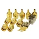 Eightwood 10pcs SMA Male Crimp RF Connector Gold-Plating for RG316 male 