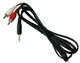 3.3ft 3.5 mm TRS to Dual RCA Stereo Breakout Cable Hosa CMR-203 CMR-203R CMR-206