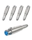 CableCreation [5-Pack XLR 3 Pin Female to 1/4" 6.35mm Female, Silver 