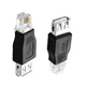 SYGGDERS RJ11 to USB Telephone line Adapter, fax Machine Black 