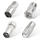 Superbat F Female/Male to TV Pal Male/Female RF adapter, F tv adapter 