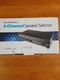 Brand New Monoprice 4-Channel Speaker Selector- 2 &times; 10ohm/15 Watt Per Channel 