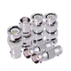 CNARIO 6 Pcs BNC Adapter, Male/Female to Coax Cable Silver