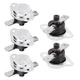 Fielect 5Pcs KSD301 Thermostat 130&deg;C Normally Closed Temperature Control Sw