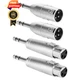 Togconn 1/4" TRS Male to 4 Pack, 6.35mm (XLR & XLR Female)