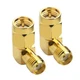 onelinkmore SMA Male to Female Right Angle Adapter 90 Degree L-Shape Connecto...