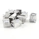 uxcell USB Female Type-B Jack 4-Pin 90 Degree PCB DIP 10pcs Socket, white 