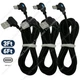 1/3Pack 3Ft 6Ft USB Type C Cable 90 Degree LED Fast Charging For Samsung Android