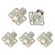Superbat BNC Connectors BNC Female Jack 4 Hole Flange Panel Chassis Mount Coa...