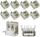 MEETOOT 10pcs 90 Degree 4-Pin USB Type A Standard Port Female Solder Jacks... 