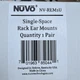 Nuvo Single-Space Rack Ear Mounts (NV-REM1U) - 1 Pair NEW