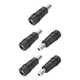 uxcell DC Power Connector Adapter, 5 Pack 5.5x2.1mm Female Jack to Black 