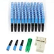 LEITE 100pcs SC UPC Fiber Optic Quick Connector with Matched 100, Black,Blue