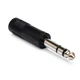 Hosa Adaptor, 1/4" TS To 1/4" TRS