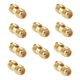 RFaha 10pcs Antenna Adapter SMA Female to Connector Coupler Gold