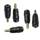 KOMITASUI DC Power Connector 5.5x2.1mm Female Jack to 4.0x1.7mm Male Black 