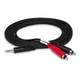Hosa CMR-203 Stereo Breakout 3.5mm TRS to Dual RCA. 3'